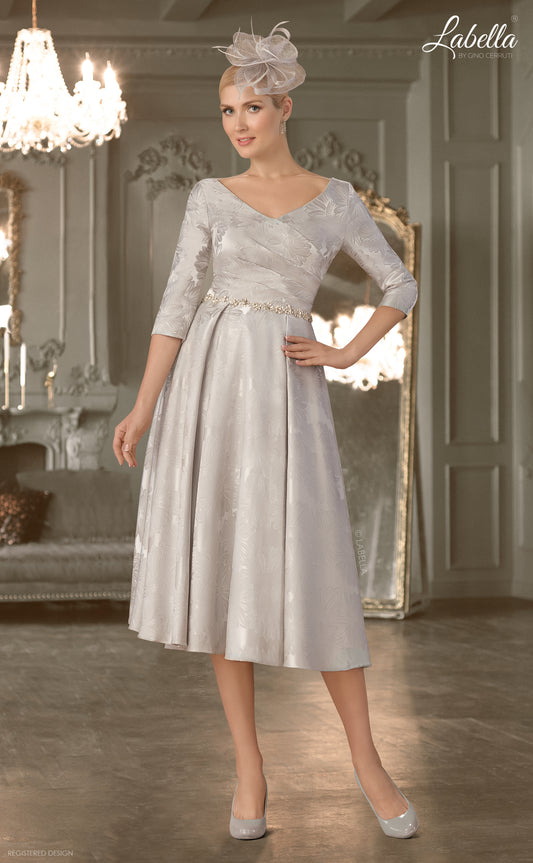 Silver mother of the bride dress