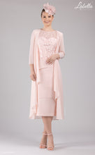 Load image into Gallery viewer, Pink mother of the bride and groom chiffon dress
