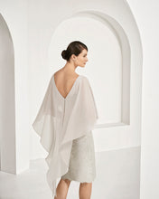 Load image into Gallery viewer, silver mother of the bride and groom dress
