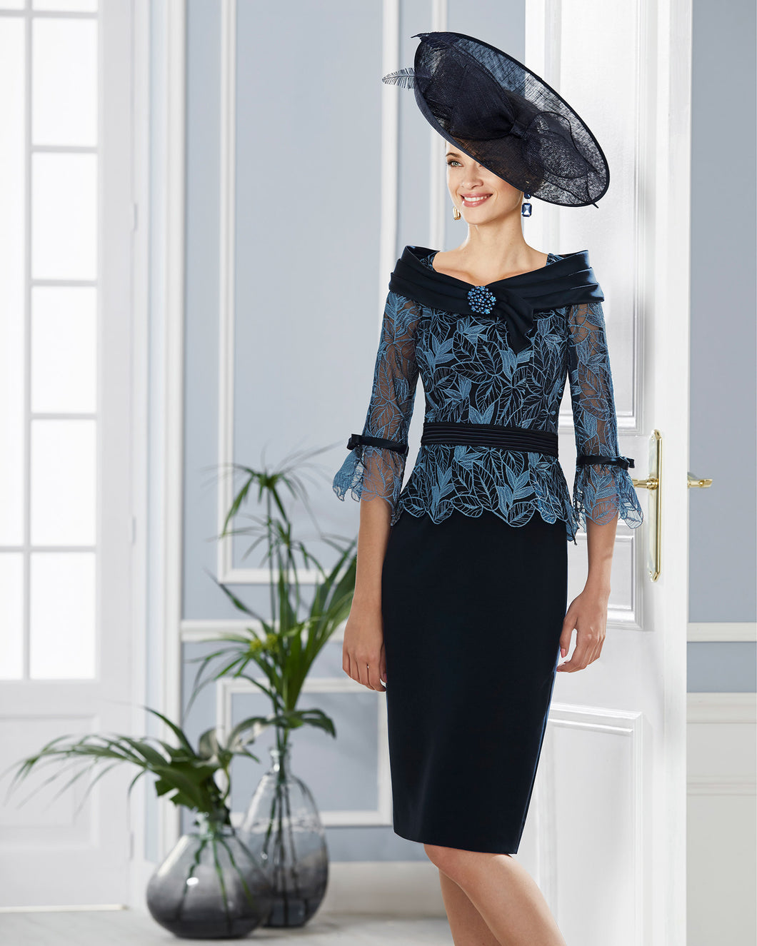 Navy mother of the bride and groom outfit