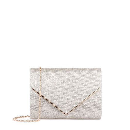 Champagne Glitter Clutch 