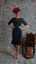 Load image into Gallery viewer, Navy embellished dress

