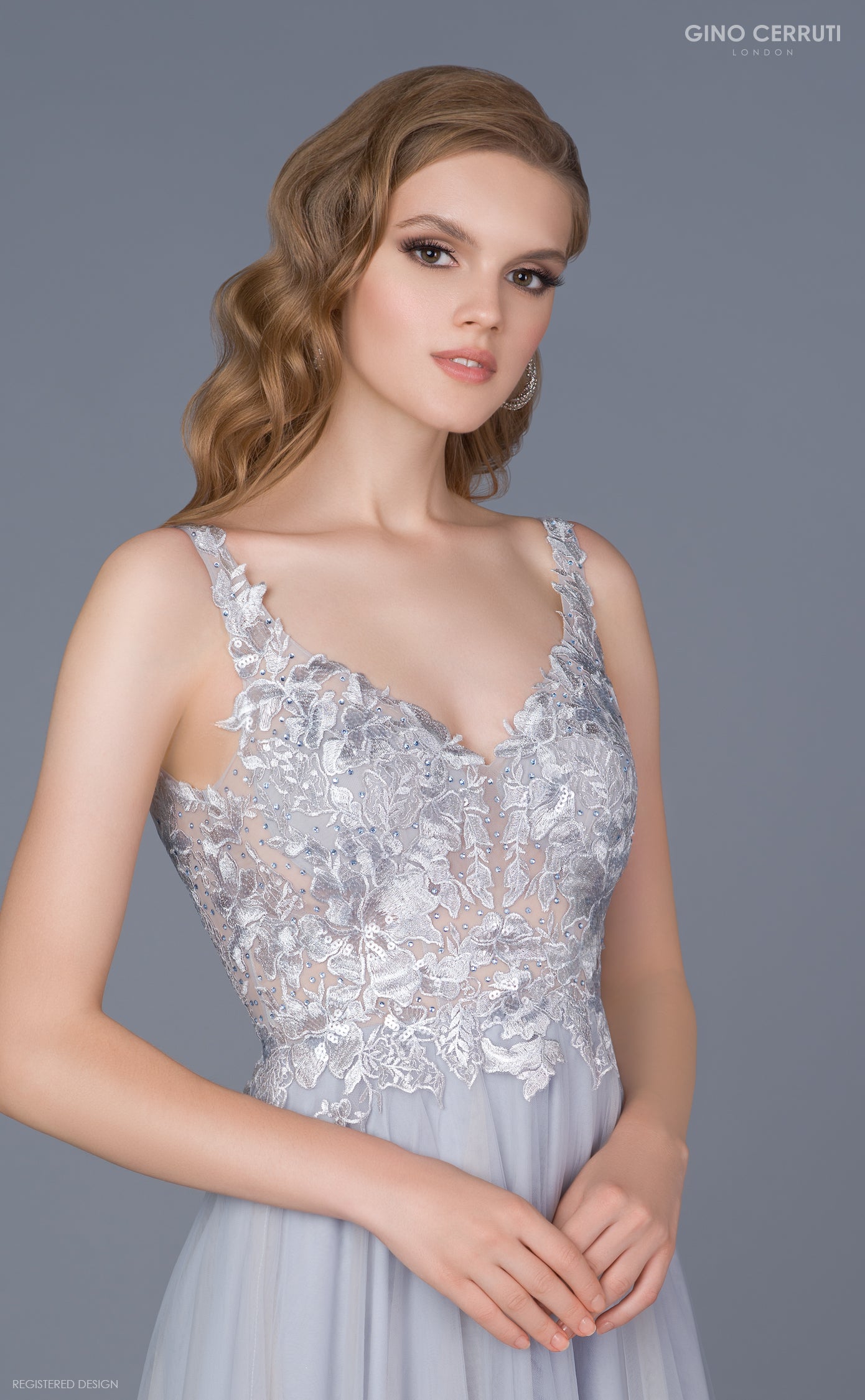 pale blue prom dress