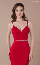 Load image into Gallery viewer, Plain red prom dress
