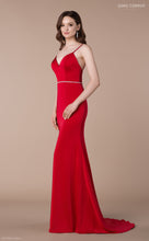 Load image into Gallery viewer, Plain red prom dress
