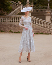 Load image into Gallery viewer, Silver beaded mother of the Bride Outfit

