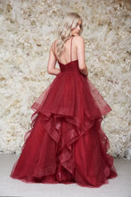 Load image into Gallery viewer, wine prom dress
