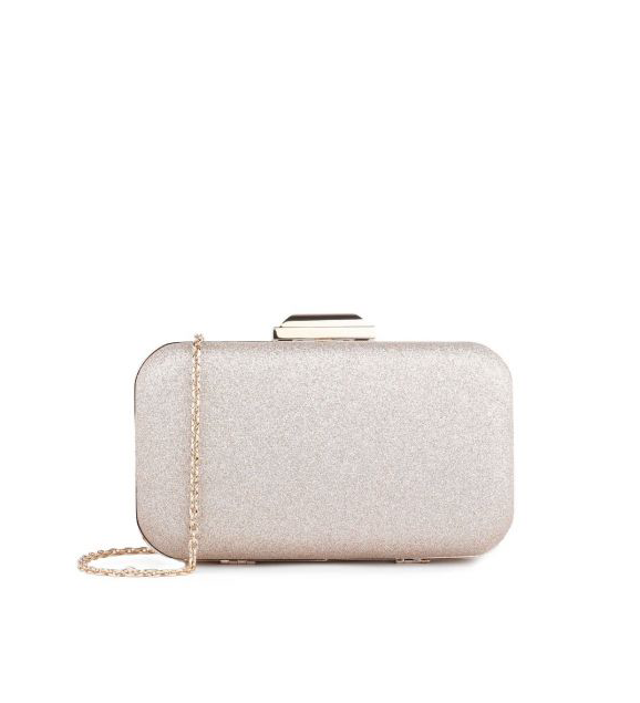 Champagne Glitter Clutch