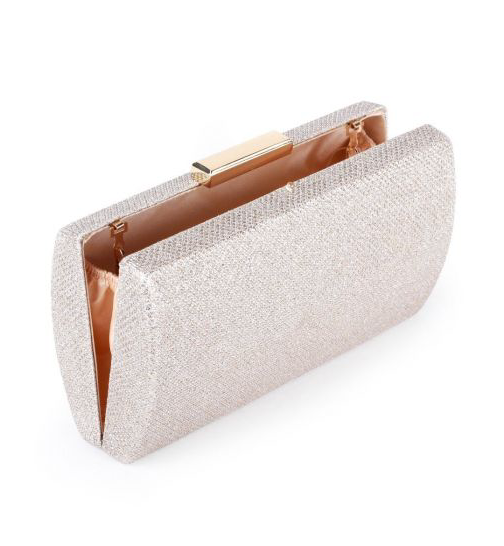 Champagne Glitter Clutch