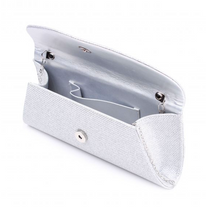 Load image into Gallery viewer, Silver Glitter Clutch
