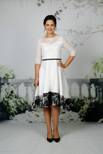 Load image into Gallery viewer, White and Black lace dress
