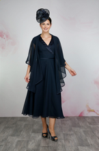 Load image into Gallery viewer, Navy Mother of the Bride &amp; Groom Dress
