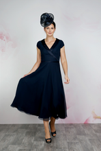 Load image into Gallery viewer, Navy Mother of the Bride &amp; Groom Dress

