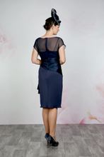 Load image into Gallery viewer, Navy Mother of the Bride &amp; Groom Dress
