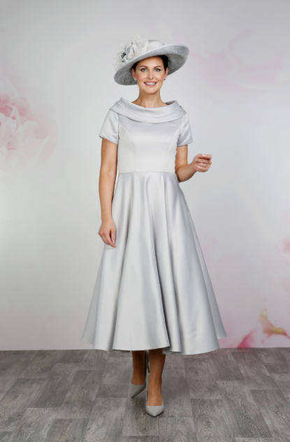 Silver Mother of the Bride & Groom Dress