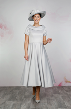 Load image into Gallery viewer, Silver Mother of the Bride &amp; Groom Dress
