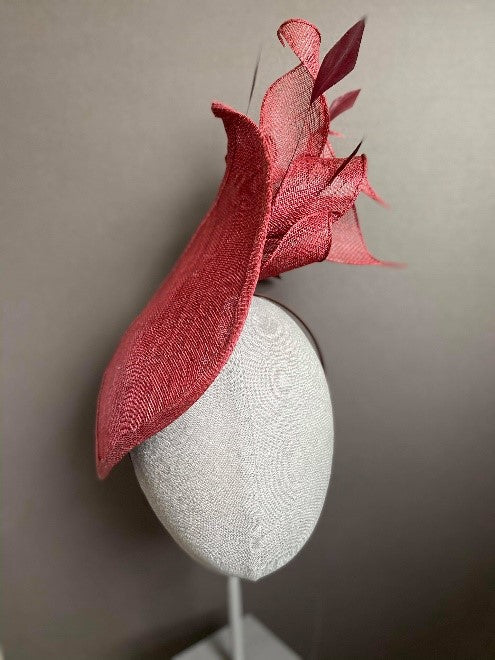 red designer hat 
