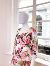 Load image into Gallery viewer, white floral pattern outfit for mother of the bride and groom

