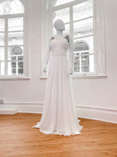 Load image into Gallery viewer, Long white prom dress
