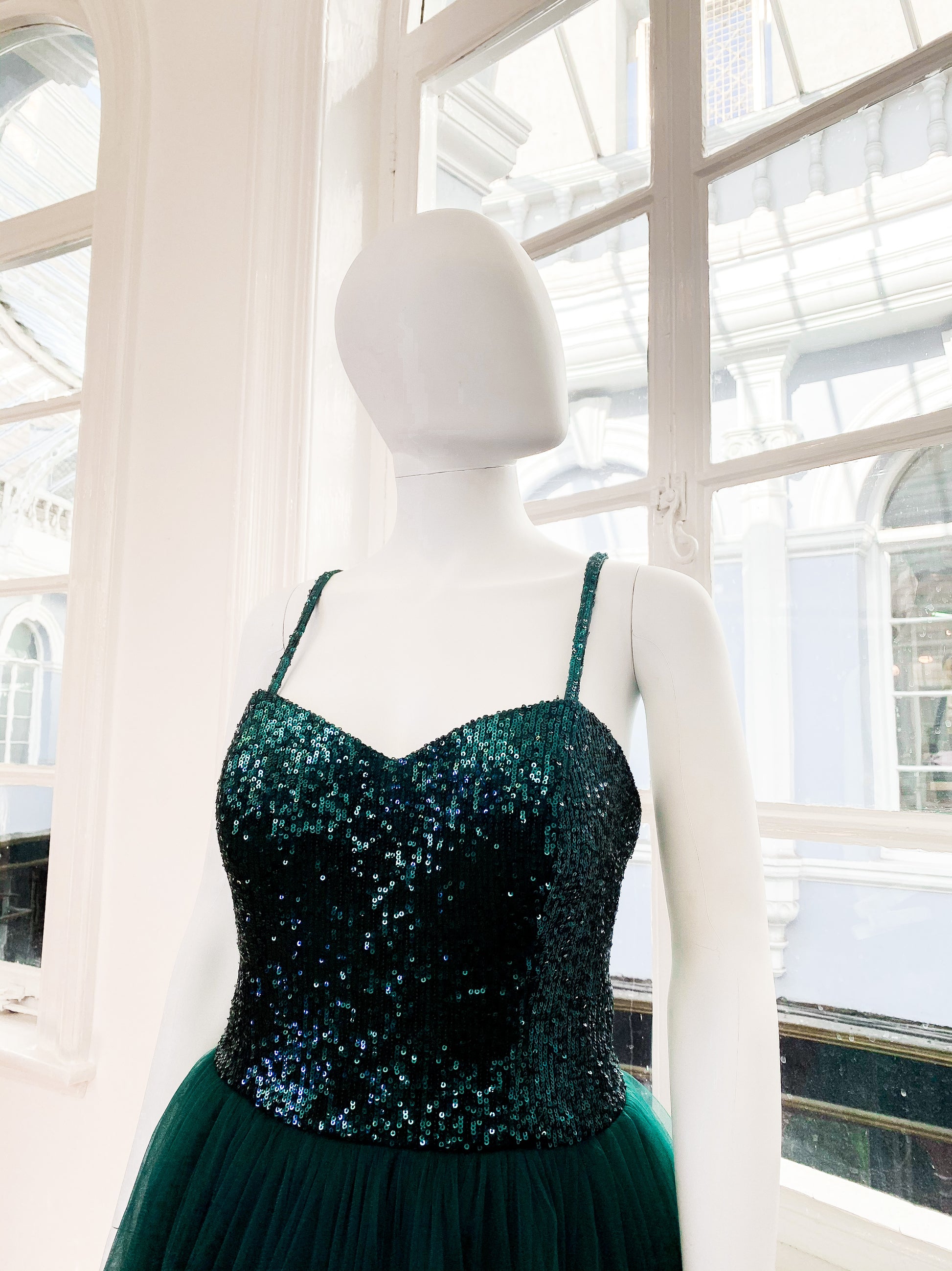 Green Sequence Dress 