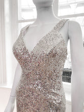 Load image into Gallery viewer, V neck prom dress
