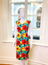 Load image into Gallery viewer, Floral v neck dress
