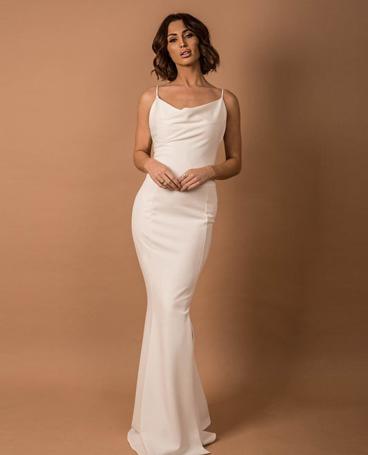 White bridesmaid dress