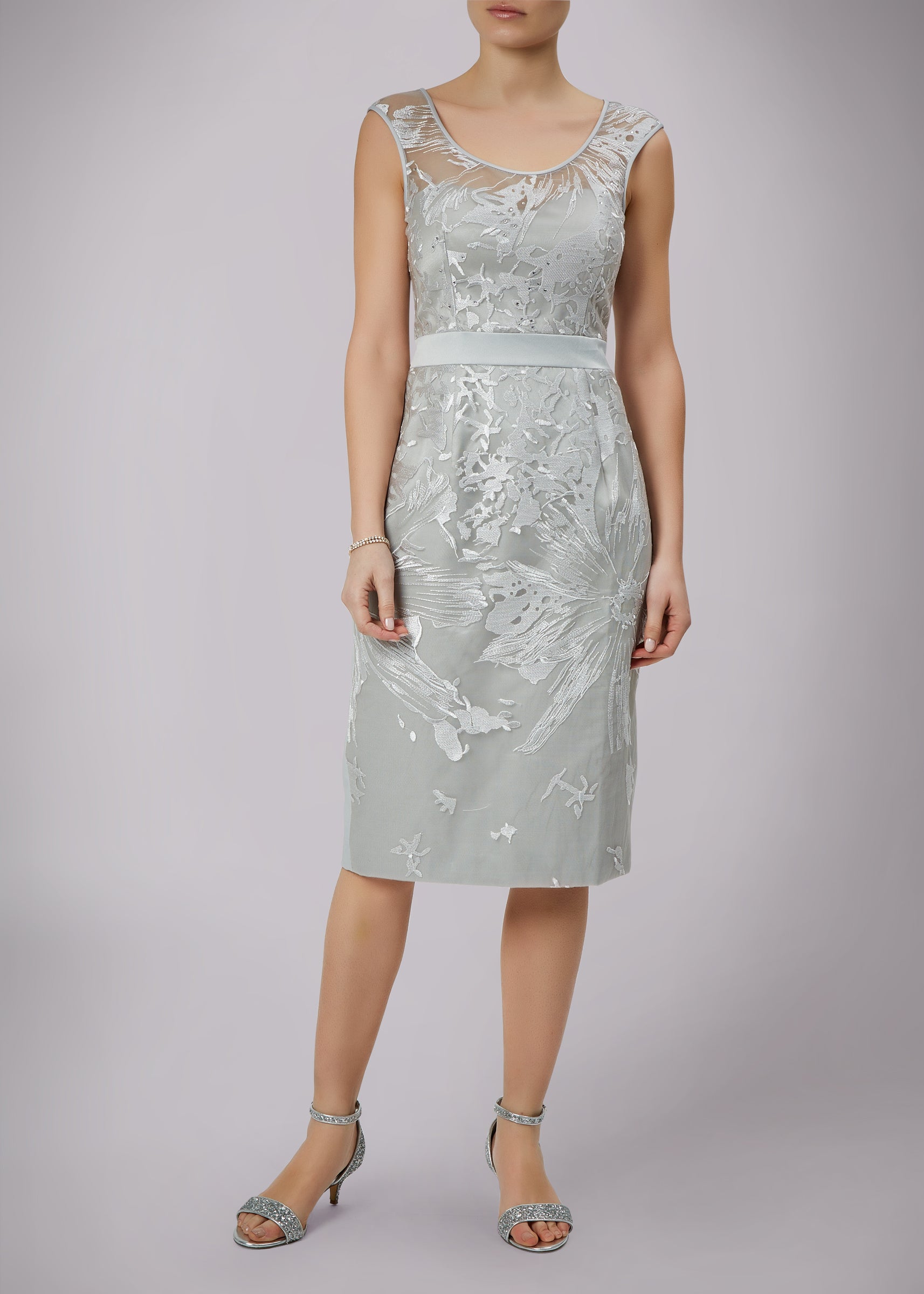 silver mother of the bride and groom outfit