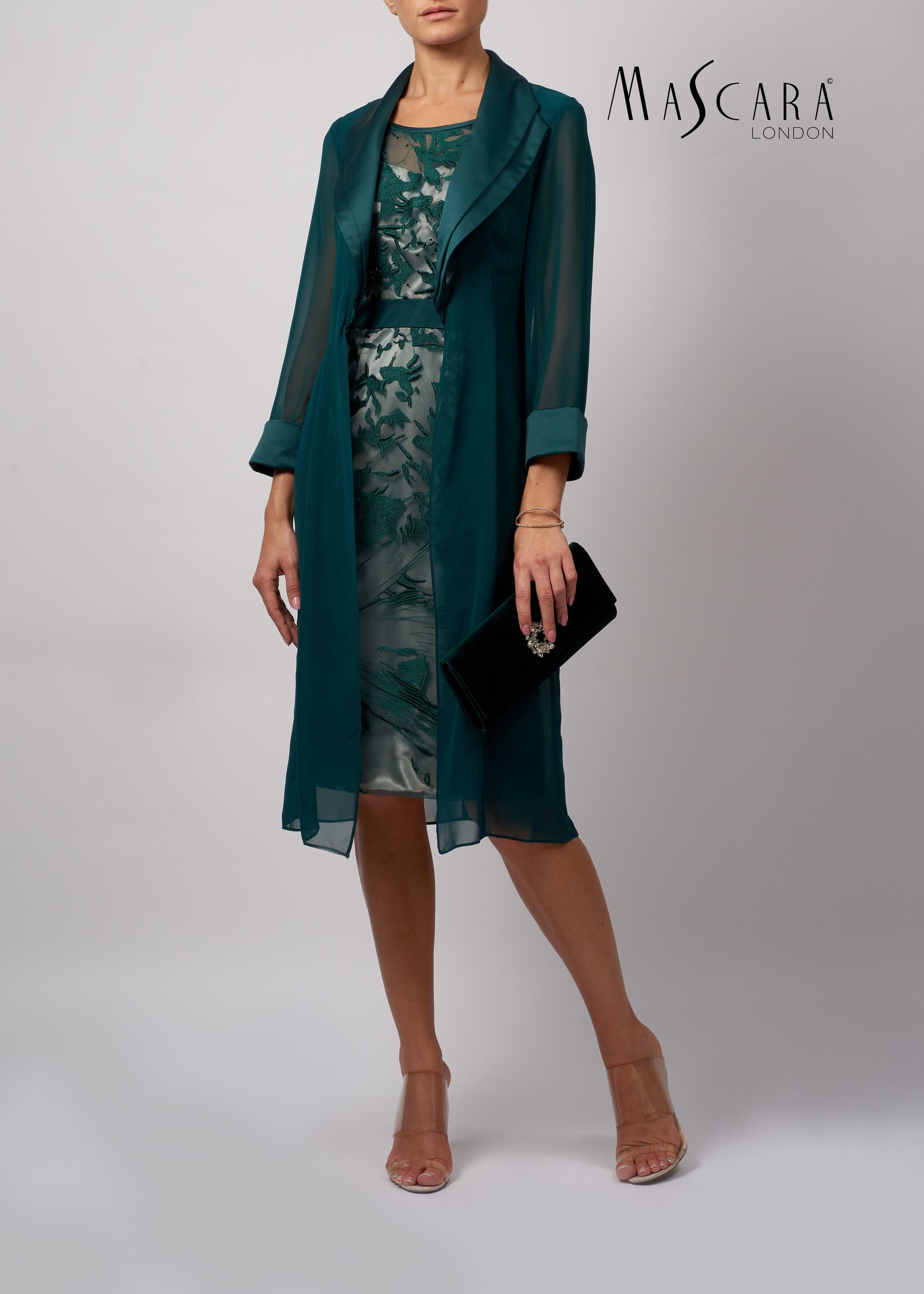 mascara green dress Mascara MC12314 Forest Green Satin Corset Prom Dress