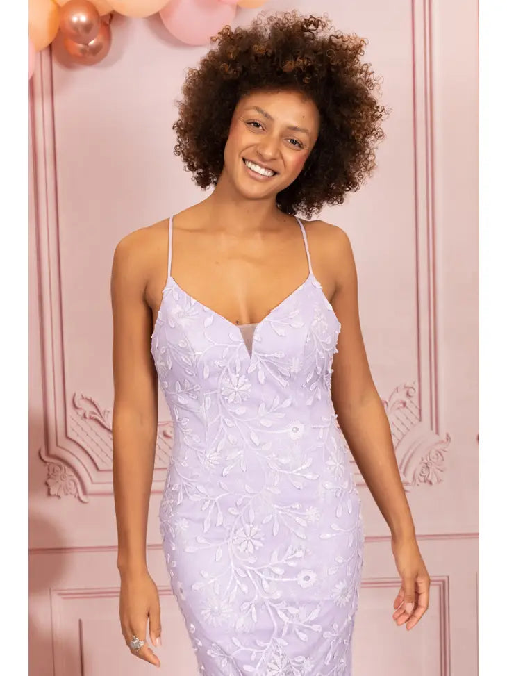 Lilac prom dress