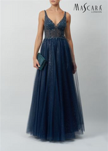 Load image into Gallery viewer, Blue Evening &amp; Prom Dress
