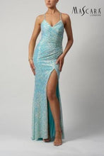 Load image into Gallery viewer, Mint sequin sparkly dress
