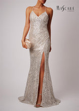 Load image into Gallery viewer, Silver sequin sparkly dress
