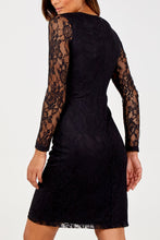 Load image into Gallery viewer, Black Sparkly Lace Dress | The Pretty Perfect Boutique
