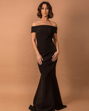 Load image into Gallery viewer, Black bridesmaid dress
