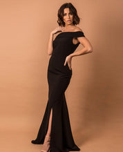 Load image into Gallery viewer, Black bridesmaid dress
