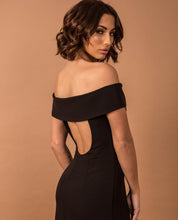 Load image into Gallery viewer, Black bridesmaid dress
