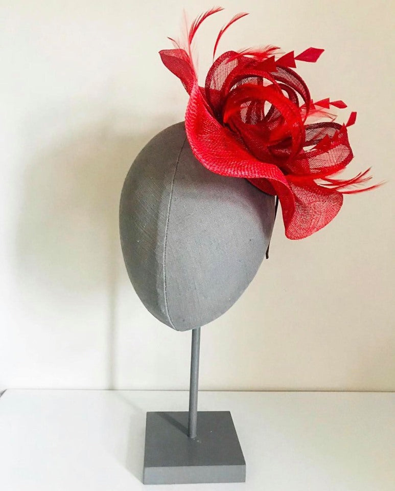 red designer hat 
