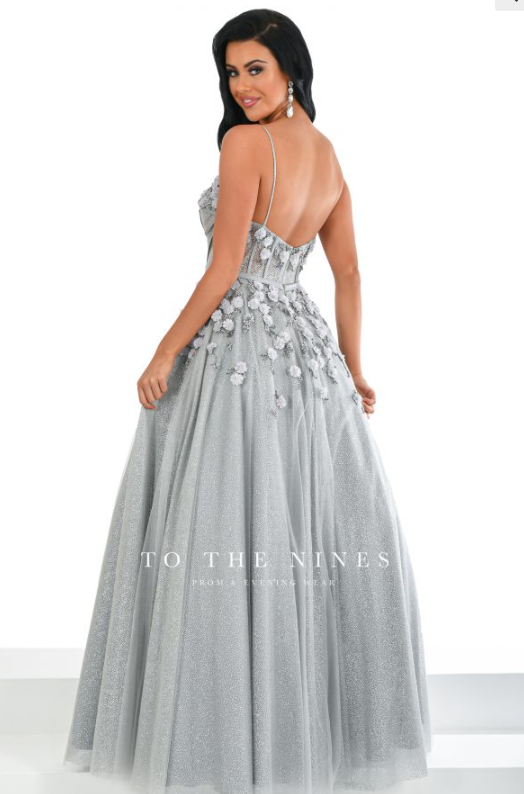 Silver Evening & Prom Dress