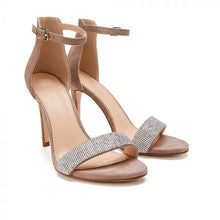 Load image into Gallery viewer, Vista Sparkly Suede Sandal | Paradox London
