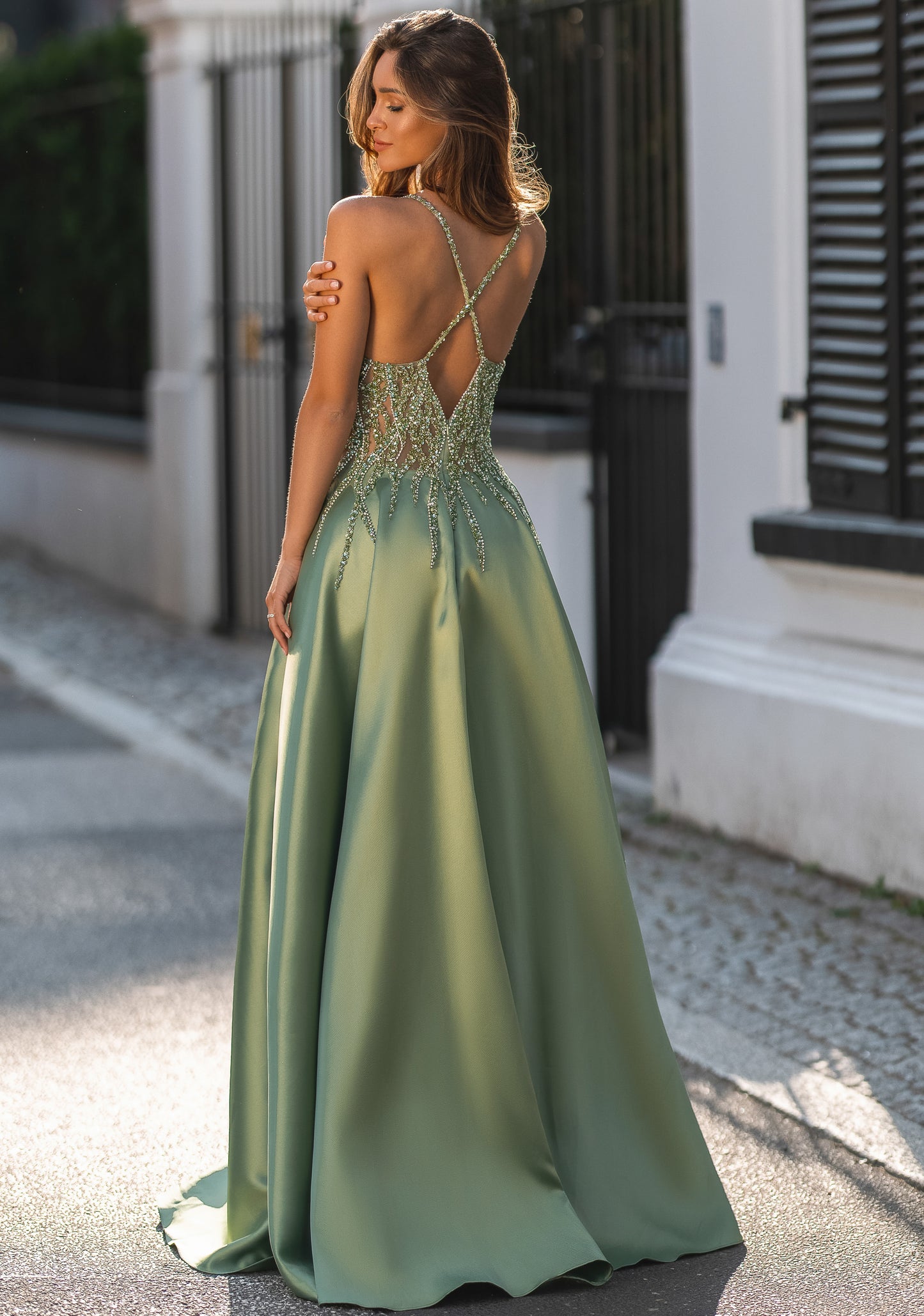 Green prom dress