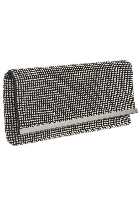 Black diamond sparkly clutch