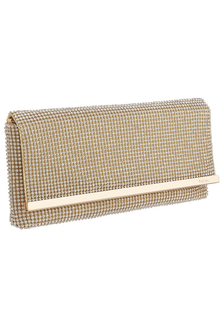Gold diamond sparkly clutch