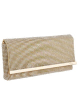 Load image into Gallery viewer, Gold diamond sparkly clutch
