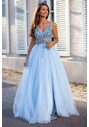 Ice blue prom dress, prom dress, Christian Koelhert