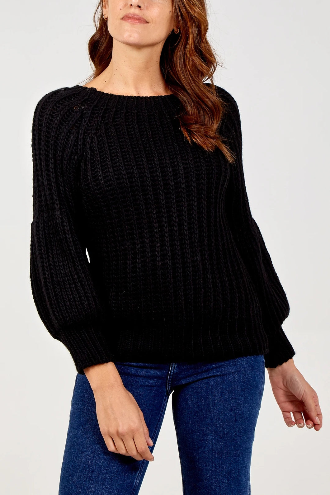 Black knit Jumper | The Pretty Perfect Boutique