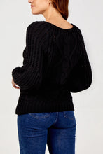 Load image into Gallery viewer, Black knit Jumper | The Pretty Perfect Boutique
